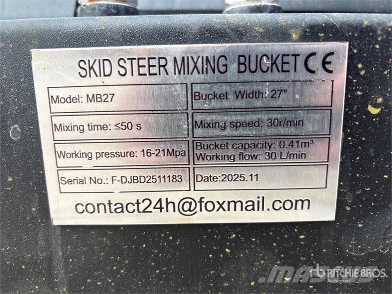  GIYI MB27 48 In Skid Steer Concrete Mixer (Unused) Polovne mešalice