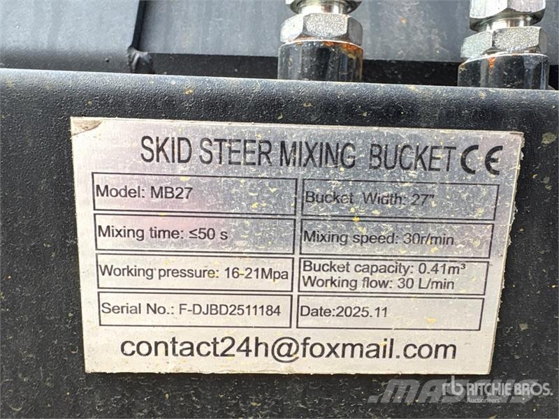  GIYI MB27 48 In Skid Steer Concrete Mixer (Unused) Polovne mešalice