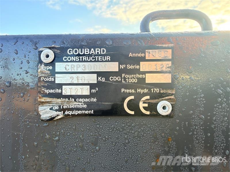 Goubard CRP3000 Potence Jib Daru tertozékok és felszerelések