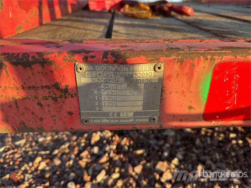 Gourdon T/A Remorque Equipment Trailer Biltransporter henger