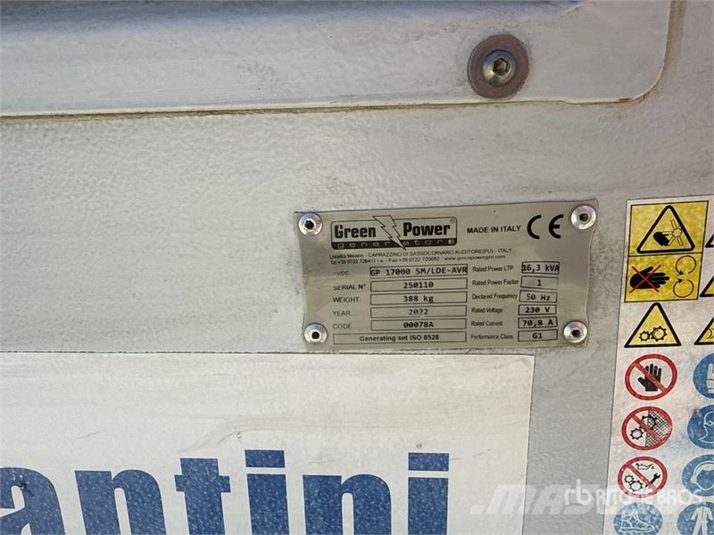 Green Power GP 17000 SM/LDE-ABR 16 kVA Generator Set Générateurs diesel