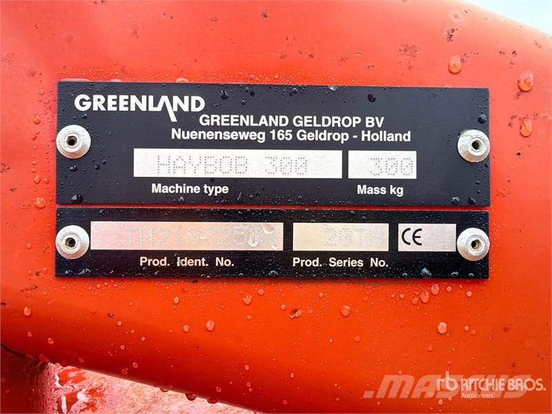 Greenland Haybob 300 3000 mm 3-Point 2 Wheel Hay Tedder مكابس وميبسات التبن
