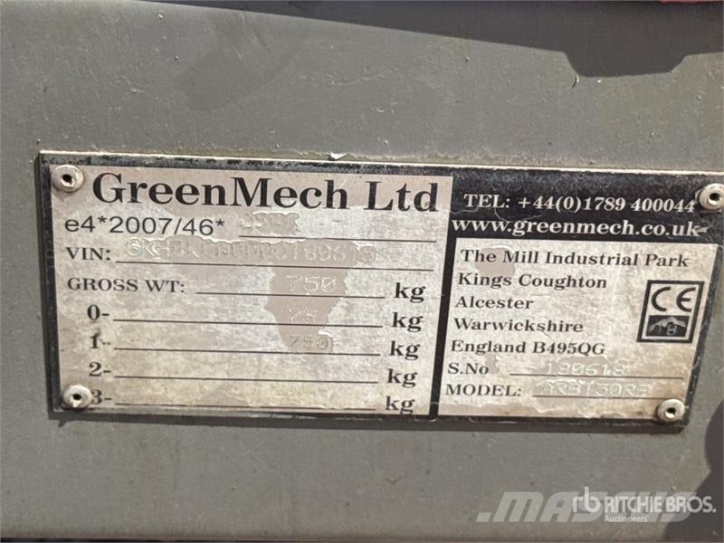 Greenmech ARB150RF Broyeur A Vegetaux Wood Chipper (Inoperab Haketuskoneet