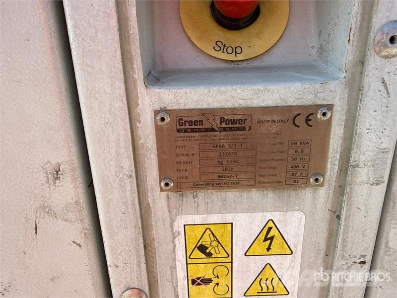  Greenpower GE66 60 kVA Generator Set Dizel generatori