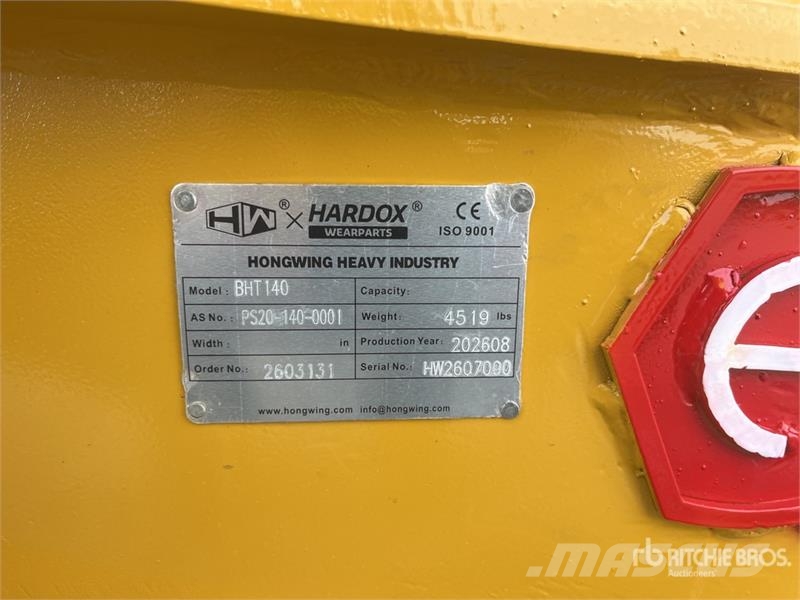H&W BHT140 Hydraulic Breaker (Unused) Hydraulik / Trykluft hammere