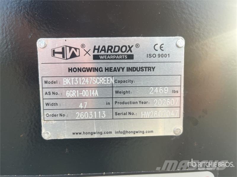 H&W BKT31247SCREEN 1200 mm rotating screening Bucket 4 Korpe za prosijavanje
