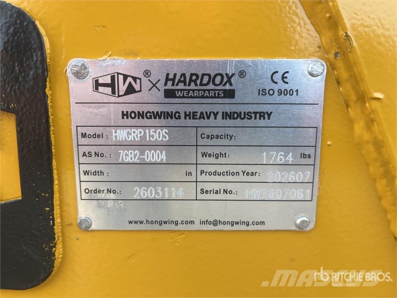 H&W HWGRP15S Rotating Rotating Demolition Grapple (Unu خطاطيف