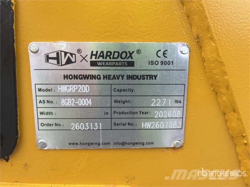 H&W HWGRP20D Rotating Demolition Grapple (Unused) Grijpers