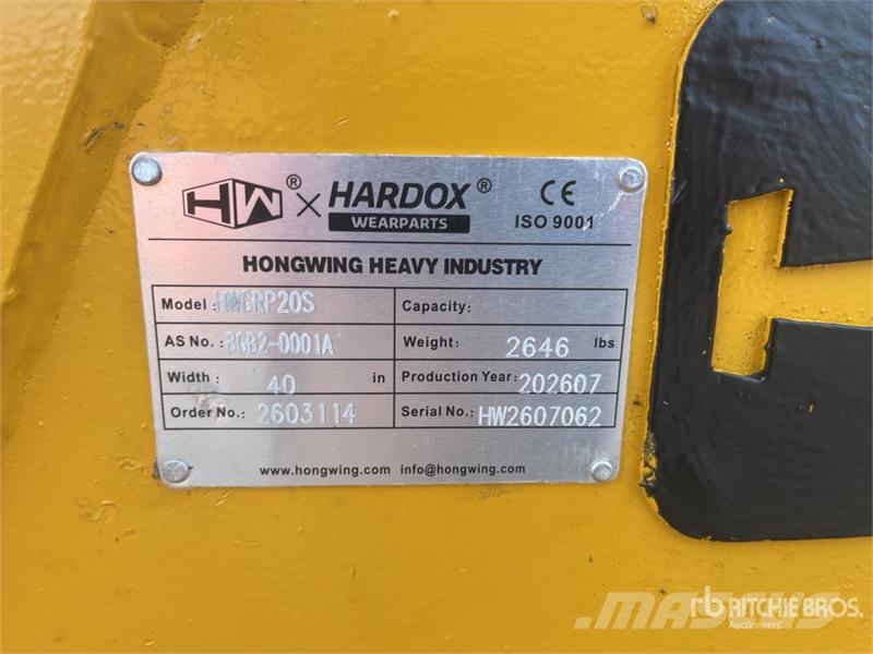 H&W HWGRP20S Rotating 40 in Rotating Demolition Grappl خطاطيف