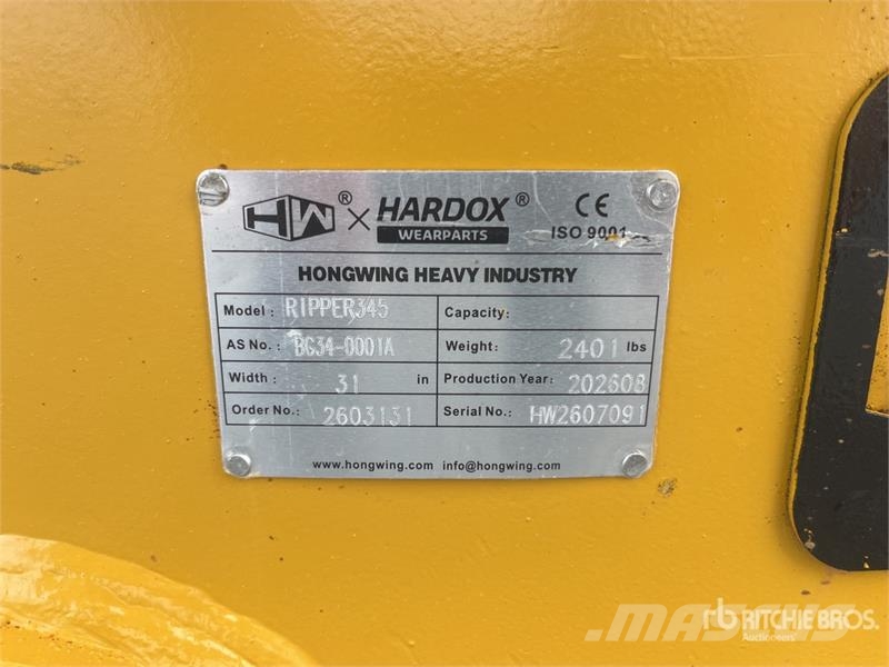 H&W RIPPER345 Excavator Ripper (Unused) Scarificateur