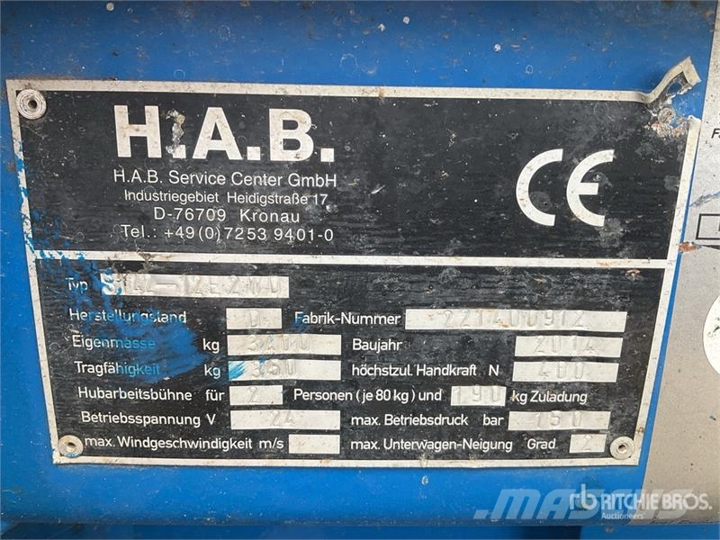 HAB S142 Electric Scissor Lift Scissor lifts