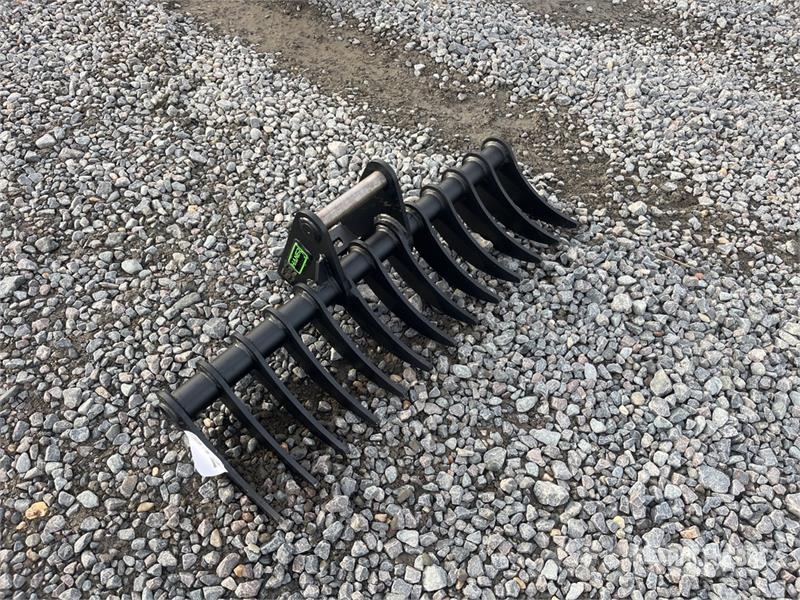  Haener HBR1000-MS01 Q/C Lifting Excavator Rake (Un مكابس وميبسات التبن