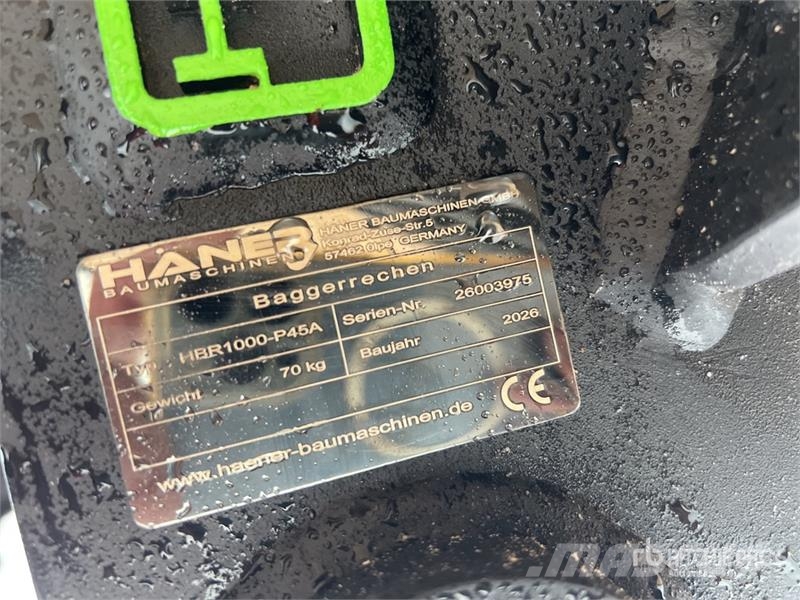 Haener HBR1000-P45A 1000 mm Lifting Excavator Rake Граблі і сінозворушувачі
