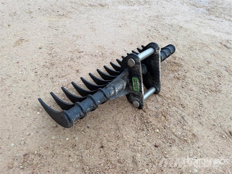  Haener HBR1200-P45A 1200 mm Lifting Excavator Rake مكابس وميبسات التبن