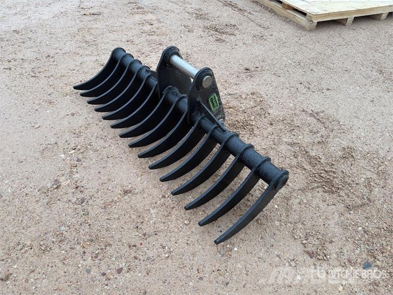  Haener HBR1200-P45A 1200 mm Lifting Excavator Rake مكابس وميبسات التبن
