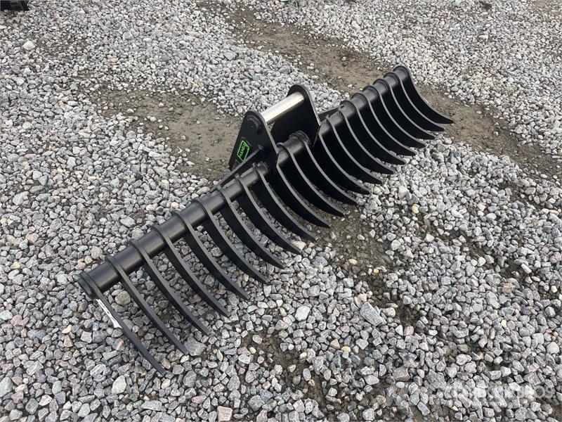  Haener HBR1600-MS03 Q/C Lifting Excavator Rake (Un مكابس وميبسات التبن