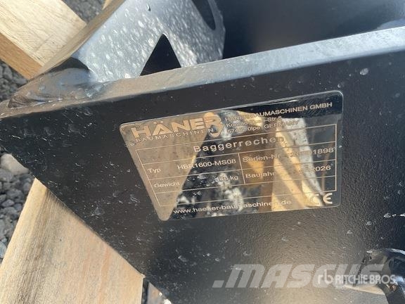  Haener HBR1600-MS08 Excavator Rake (Unused) Pöyhimet ja haravat