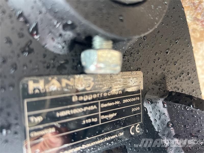 Haener HBR1600-P45A 1600 mm Lifting Excavator Rake Граблі і сінозворушувачі