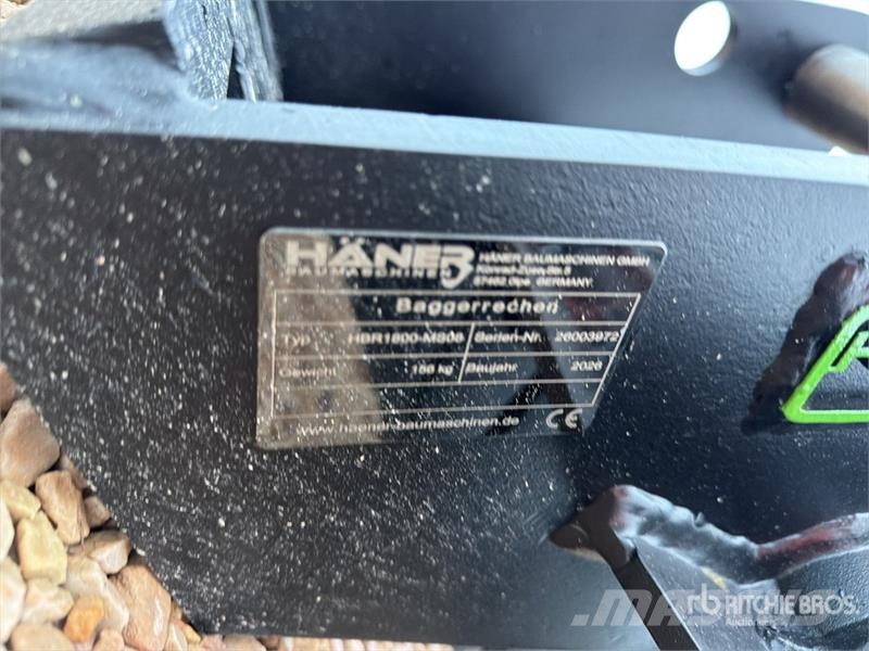  Haener HBR1800-MS08 1800 mm Lifting Excavator Rake مكابس وميبسات التبن