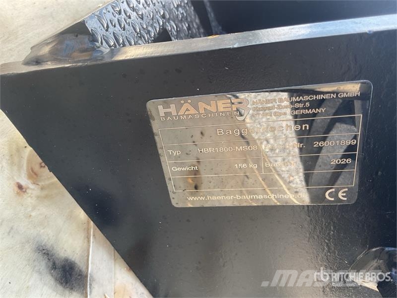  Haener HBR1800-MS08 Excavator Rake (Unused) Pöyhimet ja haravat