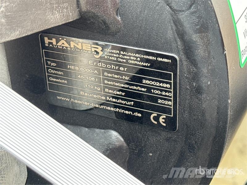 Haener HEB6000A Excavator Auger (Unused) Perfuradoras