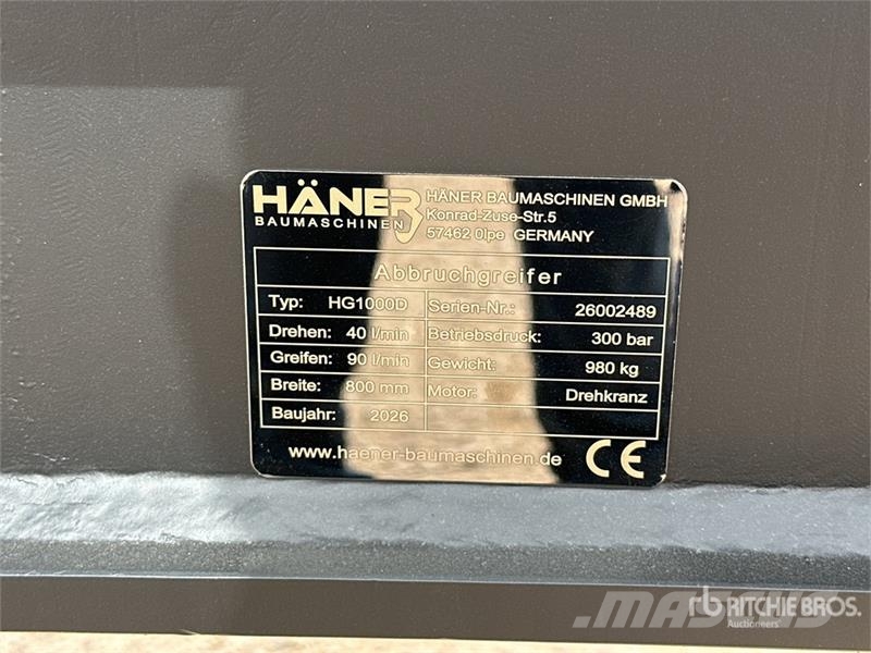  Haener HG1000D Pince De Tri (Non Utilise) Sorting  Grabilice