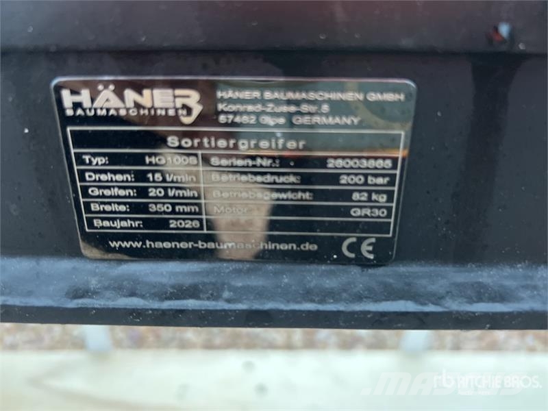  Haener HG100S+ Rotator GR30 Rotating Excavator Gra خطاطيف