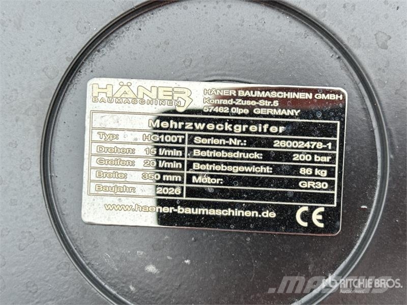  Haener HG100T + GR30 Pince De Tri (Non Utilise) So Grabilice