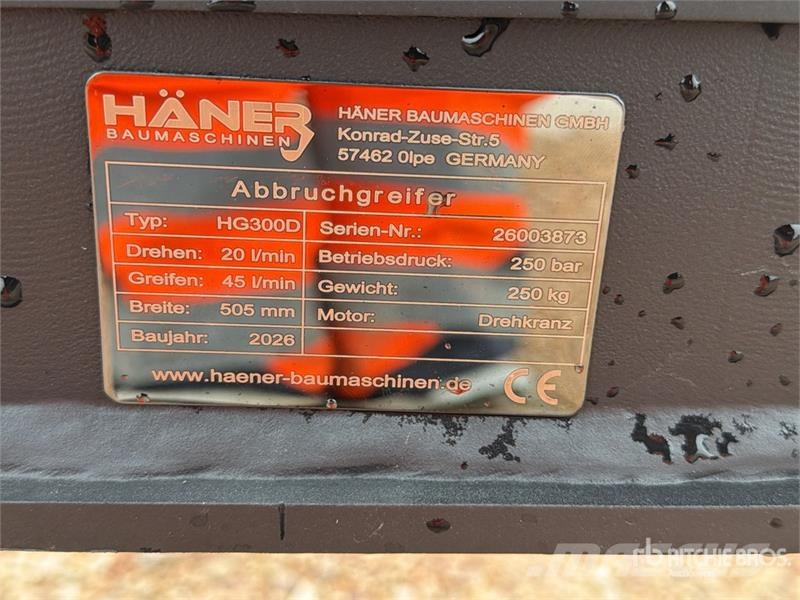  Haener HG300D Rotating Sorting Excavator Grapple ( Garras