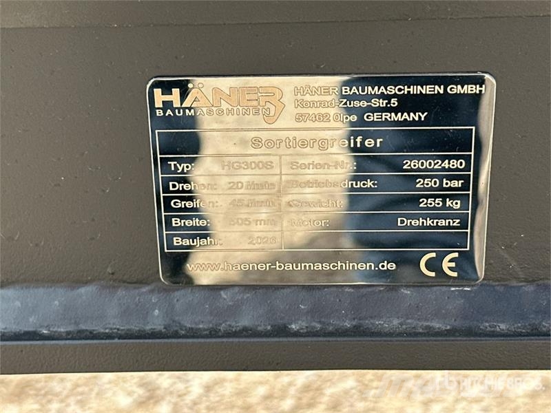 Haener HG300S Pince De Tri (Non Utilise) Sorting E Grabilice