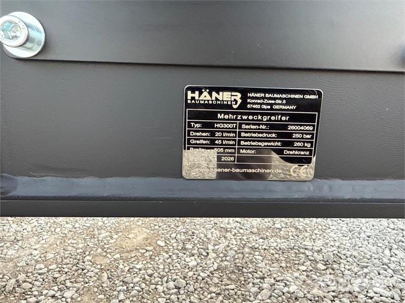 Haener HG300T Sorting Excavator Grapple (Unused) Куки