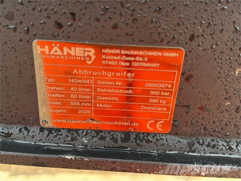  Haener HG400D Rotating Sorting Excavator Grapple ( Garras