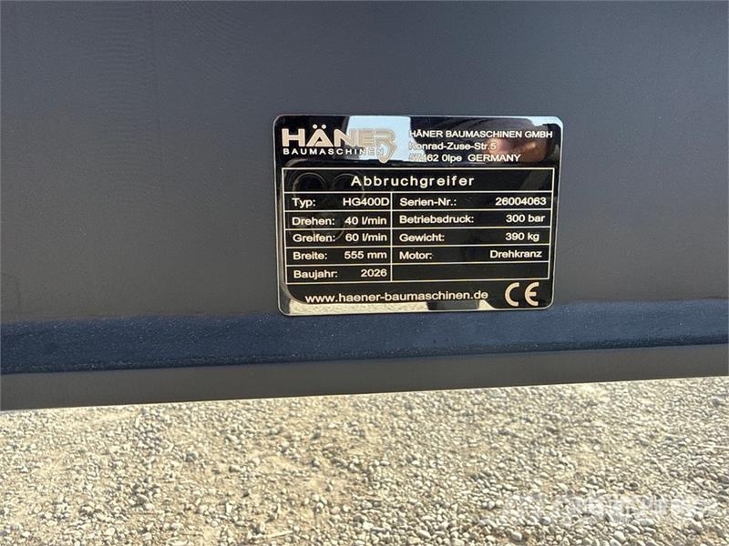  Haener HG400D Sorting Excavator Grapple (Unused) Куки