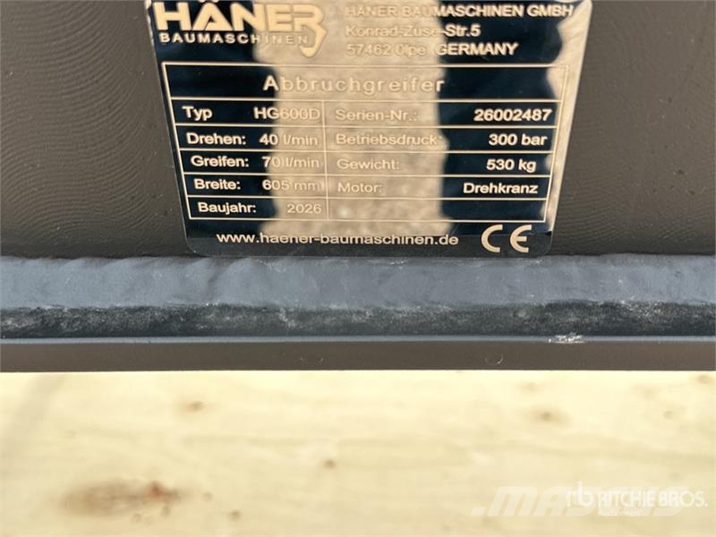 Haener HG600D Pince De Tri (Non Utilise) Sorting E Grabilice