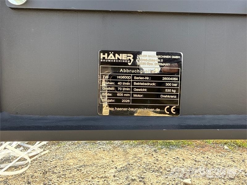  Haener HG600D Sorting Excavator Grapple (Unused) Polipler