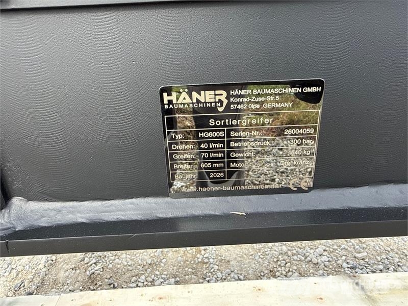 Haener HG600S Sorting Excavator Grapple (Unused) Pinzas
