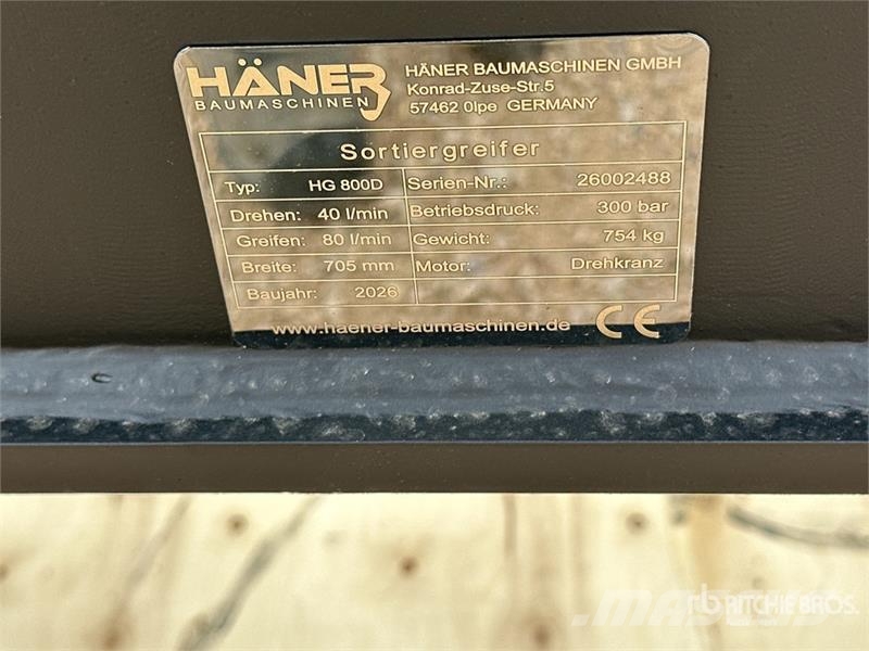 Haener HG800D Pince De Tri (Non Utilise) Sorting E Grabilice