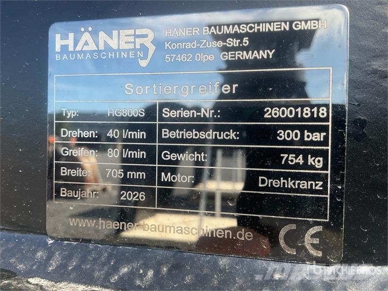  Haener HG800S Grapple (Unused) Kourat