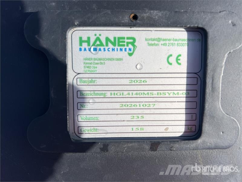  Haener HGL4140-SYM-MS03 Excavator Bucket (Unused) دلاء