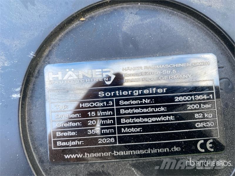 Haener HGR100R Sorting Excavator Grapple (Unused) Kourat