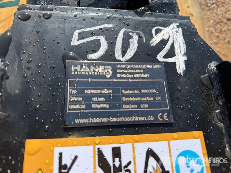  Haener HGR50R Rotating Excavator Grapple (Unused) خطاطيف
