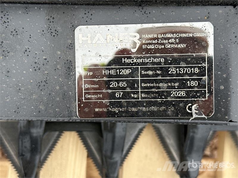 Haener HHE120P Griffes Pour Godet (Non Utilise) Tr Foresterie - Autres