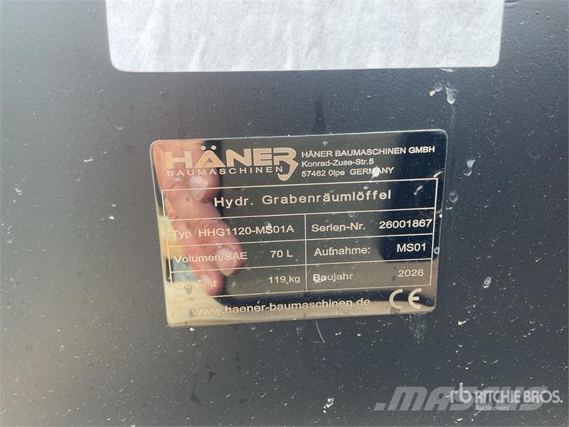 Haener HHG1120-MS01A Tilt Excavator Bucket (Unused Kašike / Korpe