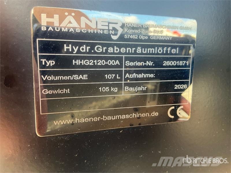 Haener HHG2120-00A Tilt Excavator Bucket (Unused) Ковши
