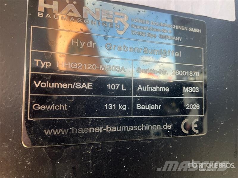 Haener HHG2120-MS03A Tilt Excavator Bucket (Unused Kašike / Korpe