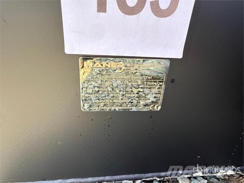 Haener HHG3140-P45A Tilt Excavator Bucket (Unused) دلاء