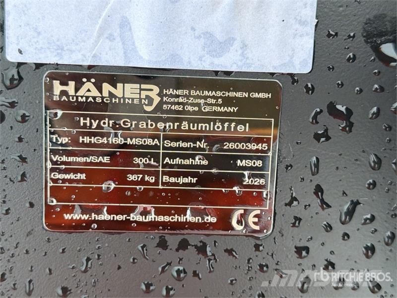  Haener HHG4160-MS08A 1600 mm Tilting Excavator Buc Benne