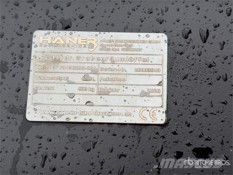 Haener HHG6200-00A 2000 mm Tilting Excavator Bucke Benne