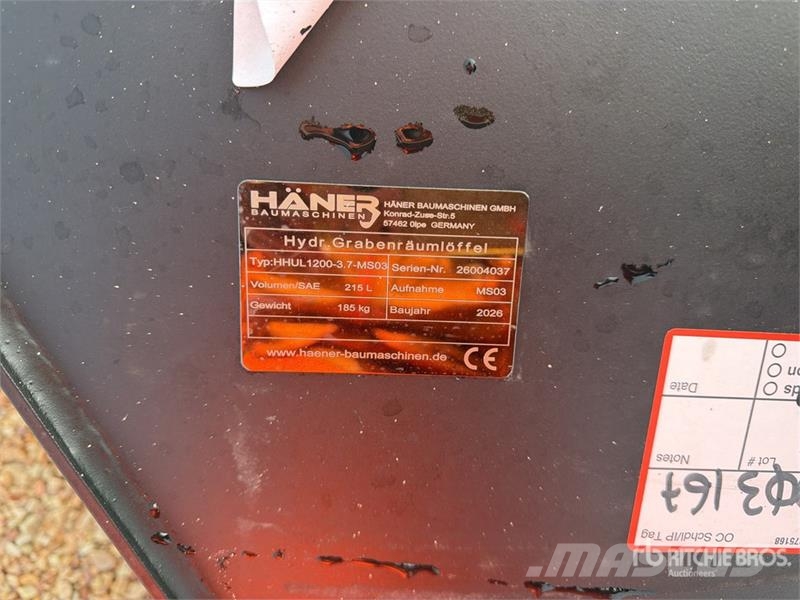  Haener HHUL1200-3.7-MS03 1200 mm Tilting Excavator دلاء