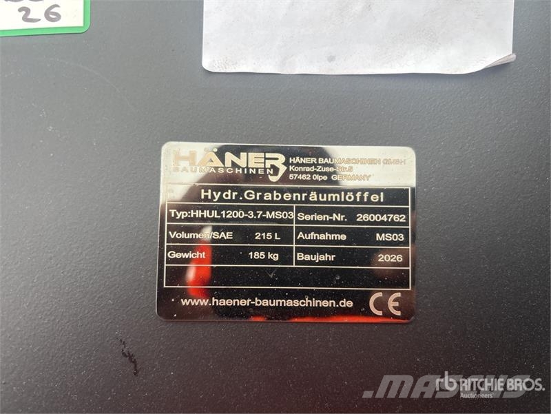 Haener HHUL1200-3.7-MS03 1200 mm Cleanup Universal دلاء